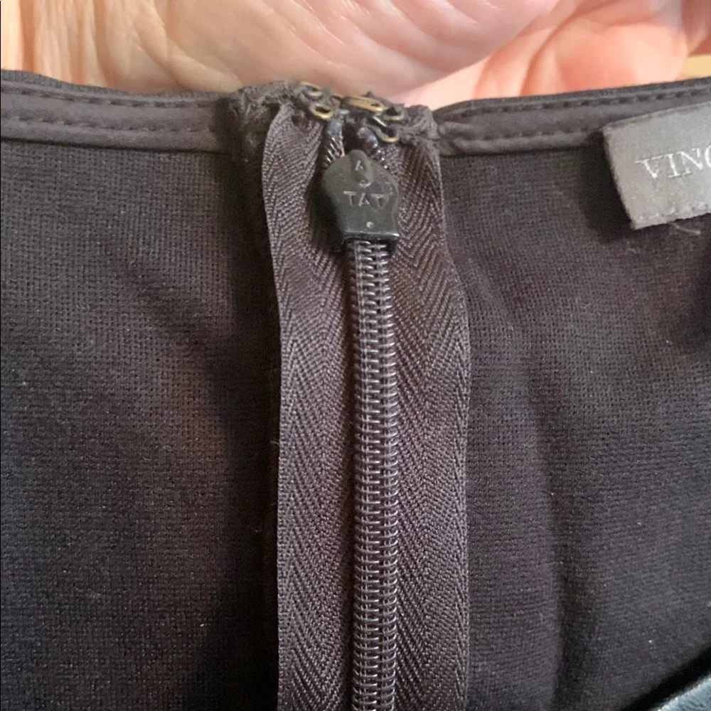 Vince Camuto Black Leather Top - Picture 6 of 8